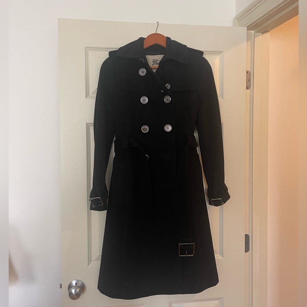 Burberry Belted Wool Coat